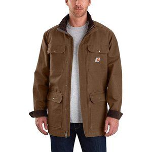 NWT Carhartt Men's Coffee Brown Field Coat w/ removeable liner XL